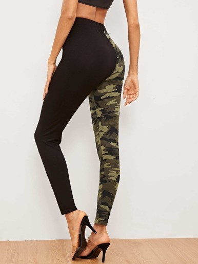 Two Tone Camo Leggings