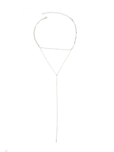 Triangle Design Y Chain Necklace