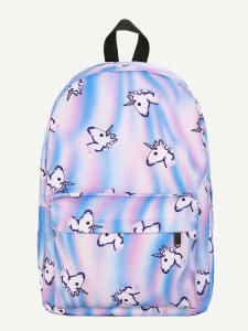 Kids Unicorn Print Backpack