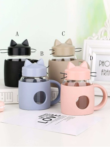 Cat Design Water Cup 1pc