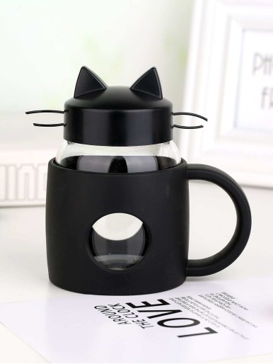 Cat Design Water Cup 1pc