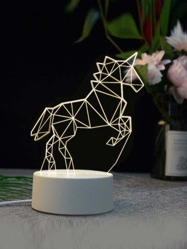 Geometry Unicorn Shaped Table Lamp