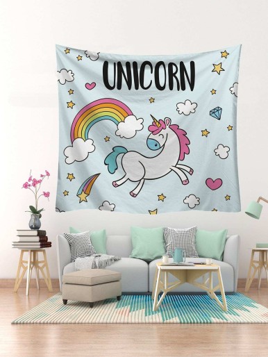 Unicorn Print Tapestry