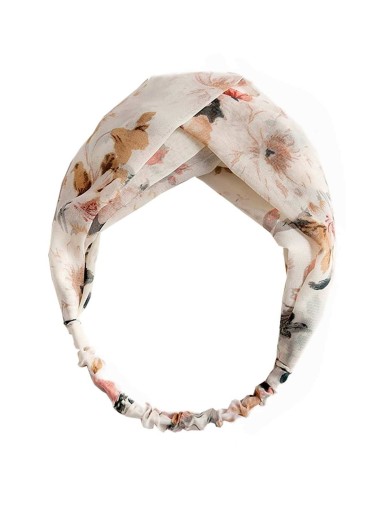 Flower Print Twist Headband