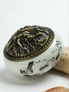 Ink Painting Print Incense Burner