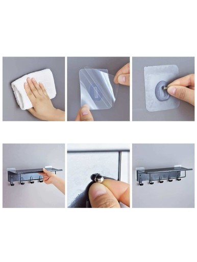 Wall Mounted Multifunctional Storage Hook 1pc