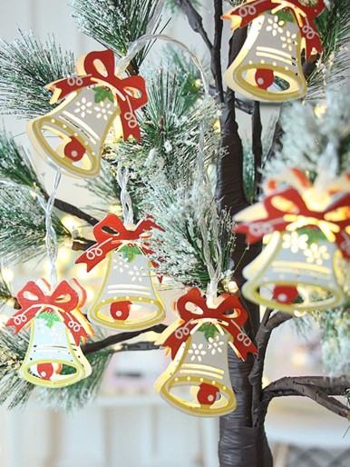 10pcs Christmas Bell Bulb String Light