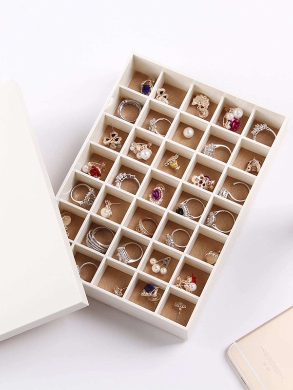 35 Compartment Jewellery Organizer With Cover