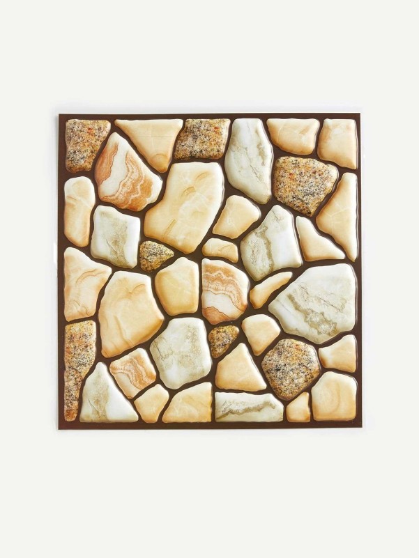 3D Cobblestone Wall Sticker