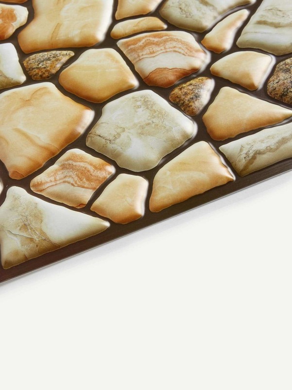 3D Cobblestone Wall Sticker