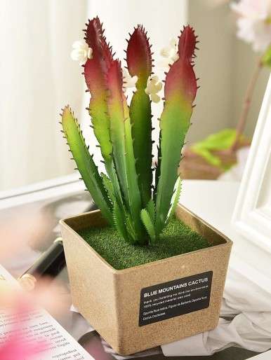 Artificial Potted Cactus