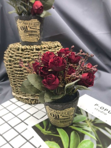 Artificial Potted Rose
