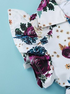 Baby Girl Floral Print Romper