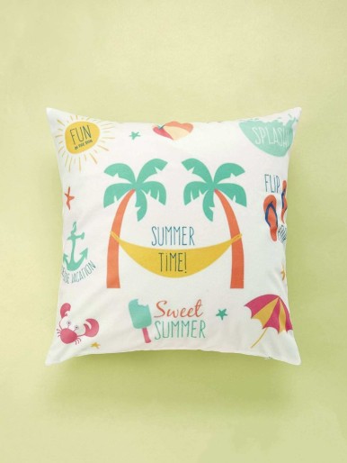 Beach Print Cushion Cover