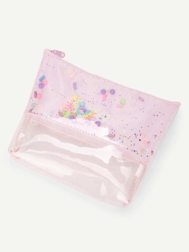 Glitter Clear Makeup Bag
