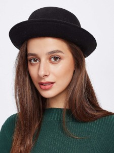 Bow Detail Bowler Hat