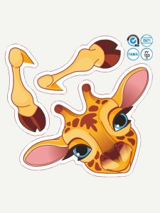 Cartoon Deer Plug & Switch Button Sticker