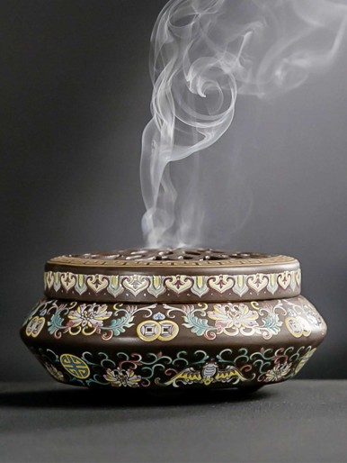 Cloisonne Pattern Incense Burner