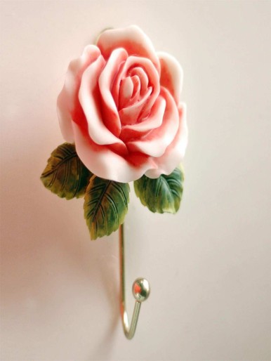 Rose Shaped Wall Sticker Hook