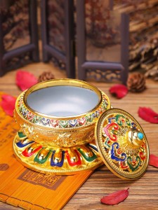 Enamel Design Incense Burner