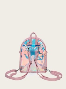 Kids Iridescent Pocket Front Backpack