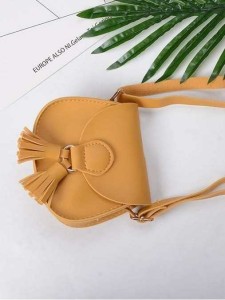 Kids Tassel Decor Crossbody Bag