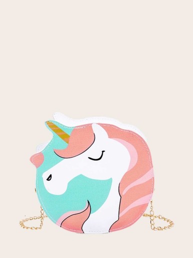 Kids Unicorn Design Chain Bag