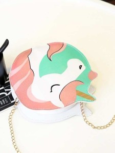 Kids Unicorn Design Chain Bag