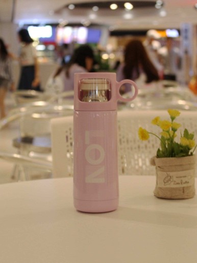 Letter Print Thermos Cup 350ml