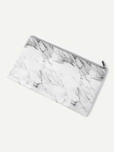 Marble Pattern Makeup Bag