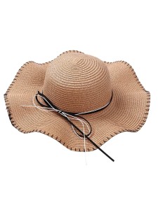 Girls Bow Tie Band Straw Hat