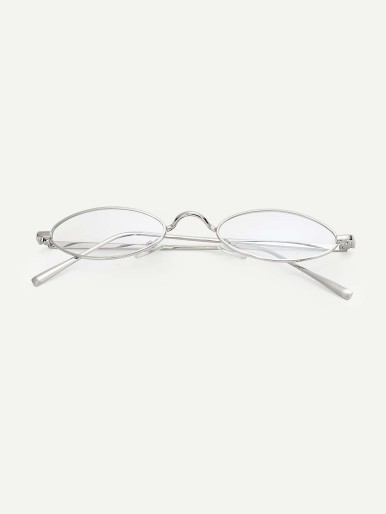 Men Oval Frame Glasses