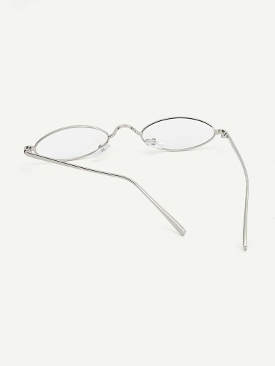 Men Oval Frame Glasses