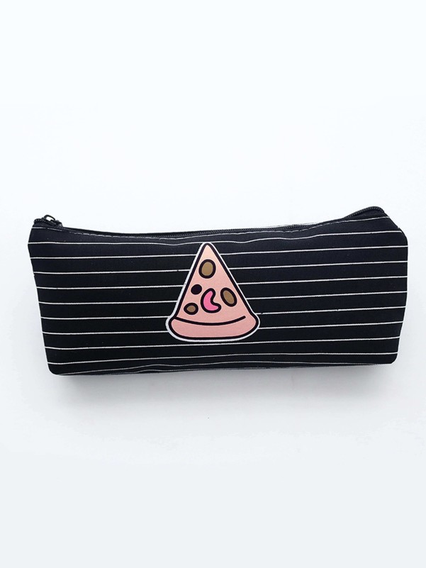 Pizza Print Pencil Case