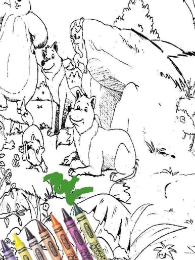 Large educational coloring pages fairy tales