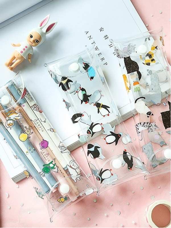 Random Clear Pencil Case 1pc