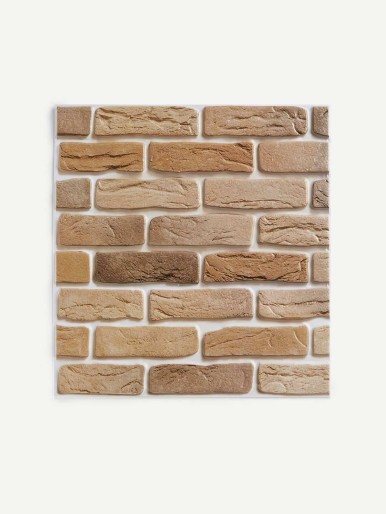 مستطيل Fuax Brick Wall Sticker