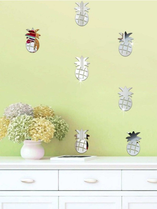 Pineapple Mirror Wall Sticker Set 12pairs