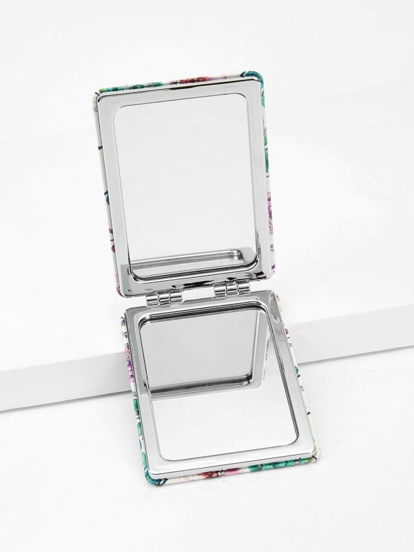 Floral Double-sided Portable Mini Makeup Mirror