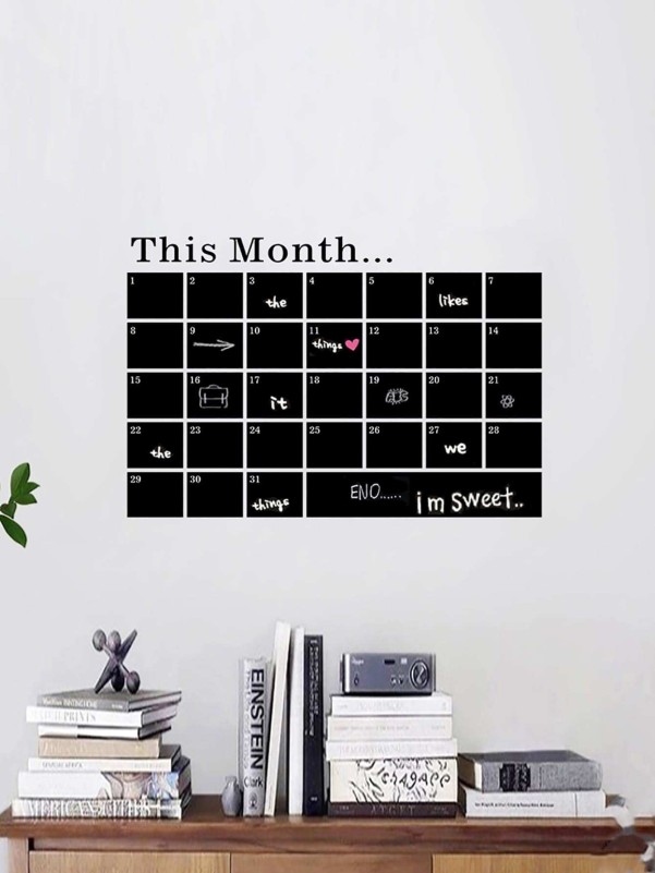 Calendar Design Wall Sticker