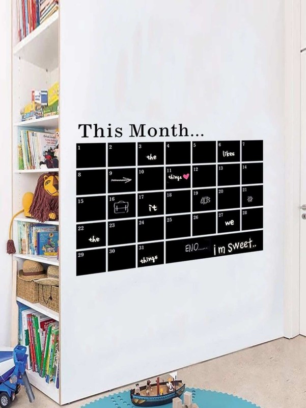 Calendar Design Wall Sticker