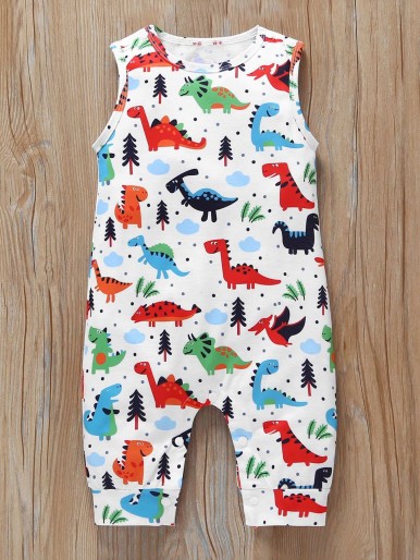 Baby Dinosaur Print Jumpsuit