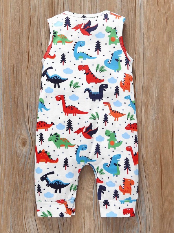 Baby Dinosaur Print Jumpsuit