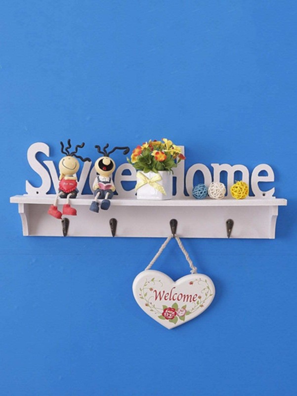 Slogan Detail Coat Rack