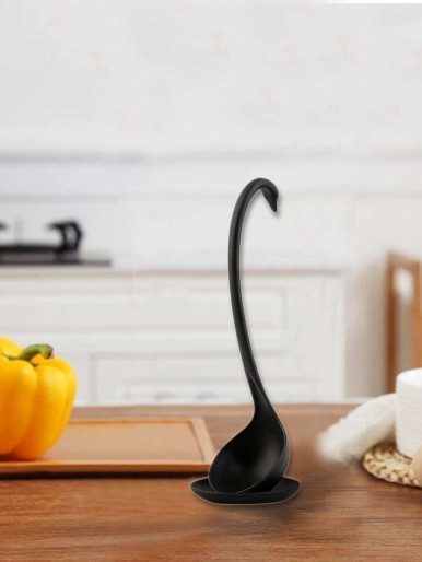 Swan Design Standable Spoon With Tray