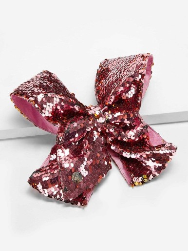 Toddler Girls Sequin Bow Decorated Hair Clip