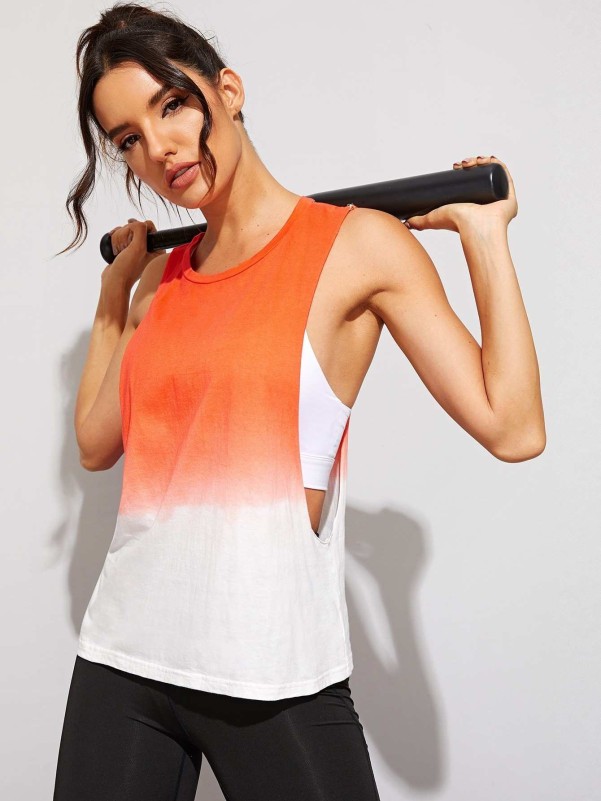 Tank top with large armhole