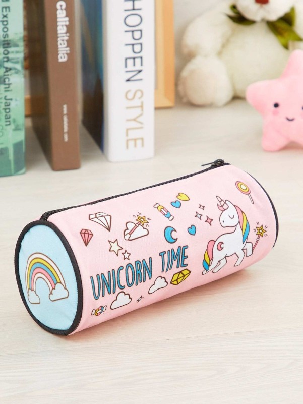 Unicorn Print Pencil Case