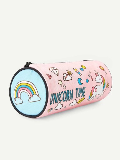 Unicorn Print Pencil Case