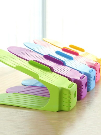 Random Color Double Layer Shoe Storage Rack 1pc